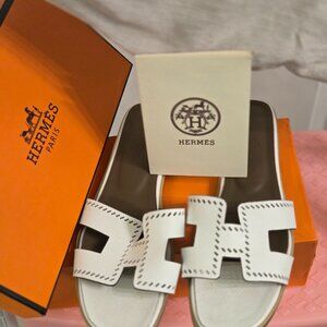 Hermes white slides